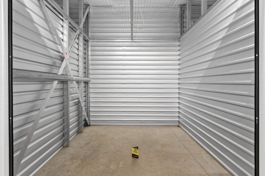 inside a climate-controlled storage unit